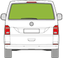 Afbeelding van Achterruit VW Transporter zonder gat voor de ruitenwisser