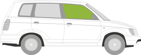 Afbeelding van Zijruit rechts Daihatsu Gran Move