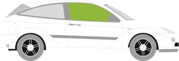 Afbeelding van Zijruit rechts Ford Focus 3 deurs