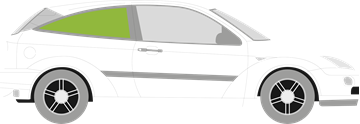 Afbeelding van Zijruit rechts Ford Focus 3 deurs