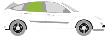 Afbeelding van Zijruit rechts Ford Focus 5 deurs