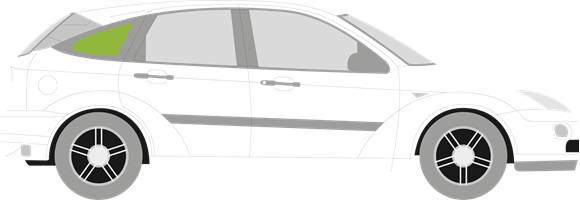 Afbeelding van Zijruit rechts Ford Focus 5 deurs