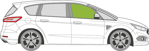 Afbeelding van Zijruit rechts Ford S-max 