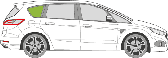 Afbeelding van Zijruit rechts Ford S-max 