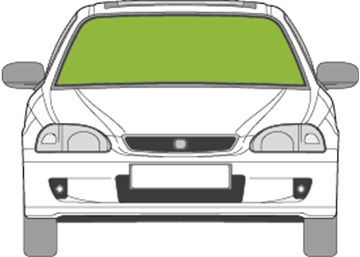 Afbeelding van Voorruit Honda Civic 2 deurs coupé 