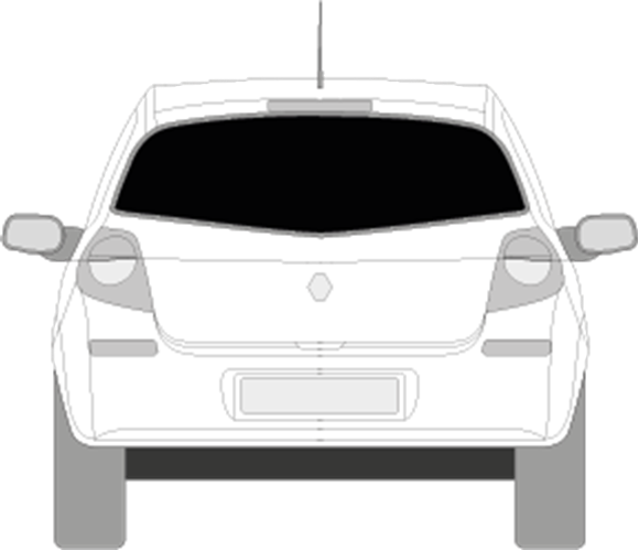 Afbeelding van Achterruit Renault Clio 5 deurs (DONKERE RUIT)