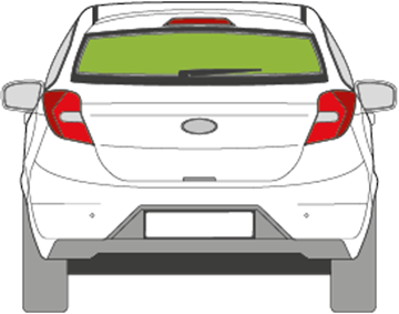 Afbeelding van Achterruit Ford Ka+