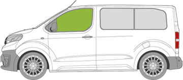 Afbeelding van Zijruit links Opel Zafira life 