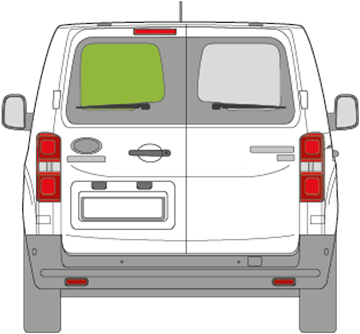 Afbeelding van Achterruit links Toyota Proace zonder ontdooiing