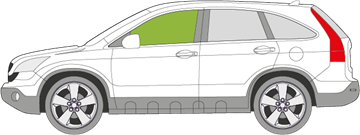 Afbeelding van Zijruit links Honda Crv 