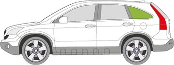 Afbeelding van Zijruit links Honda Crv 