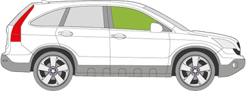 Afbeelding van Zijruit rechts Honda Crv 