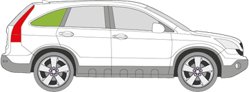 Afbeelding van Zijruit rechts Honda Crv 