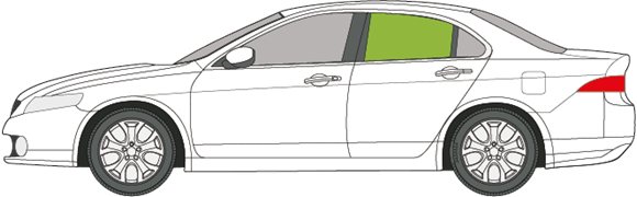 Afbeelding van Zijruit links Honda Accord sedan 