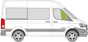 Afbeelding van Zijruit rechts Hyundai H350