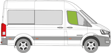 Afbeelding van Zijruit rechts Hyundai H350