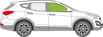 Afbeelding van Zijruit rechts Hyundai Grand Santa Fe 