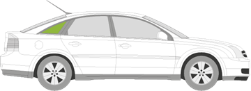 Afbeelding van Zijruit rechts Opel Vectra 5 deurs (geen chroom)