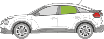 Afbeelding van Zijruit links Citroën C4 