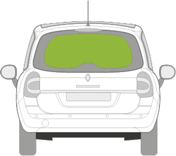 Afbeelding van Achterruit Renault Modus (model 2004-2008)