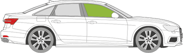 Afbeelding van Zijruit rechts Audi A6 sedan 