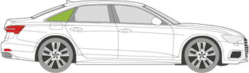 Afbeelding van Zijruit rechts Audi A6 sedan 