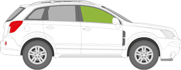 Afbeelding van Zijruit rechts Chevrolet Captiva 