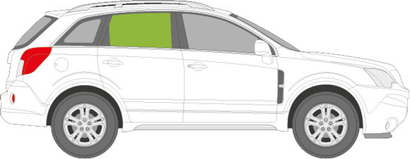 Afbeelding van Zijruit rechts Chevrolet Captiva 