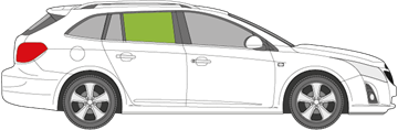 Afbeelding van Zijruit rechts Chevrolet Cruze break