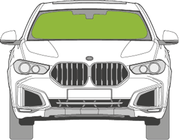 Afbeelding van Voorruit BMW X6 sensor/grote camera