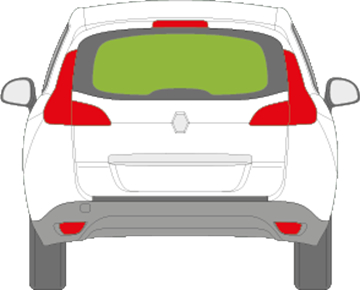 Afbeelding van Achterruit Renault Mégane Scenic