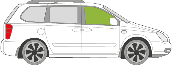 Afbeelding van Zijruit rechts Kia Carnival