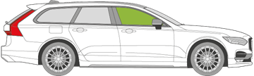 Afbeelding van Zijruit rechts Volvo V90