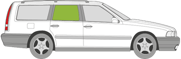 Afbeelding van Zijruit rechts Volvo XC70