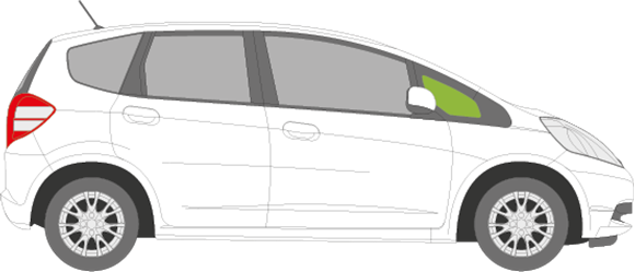 Afbeelding van Zijruit rechts Honda Jazz