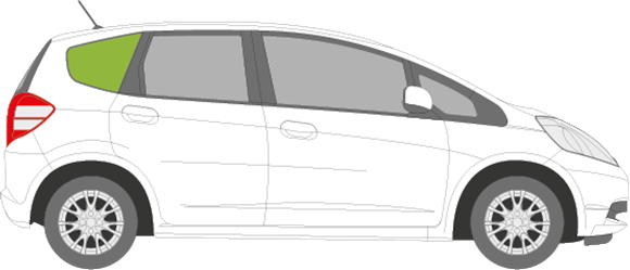 Afbeelding van Zijruit rechts Honda Jazz 