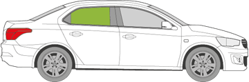 Afbeelding van Zijruit rechts Citroën C-Elysee