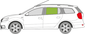 Afbeelding van Zijruit links Dacia Logan break