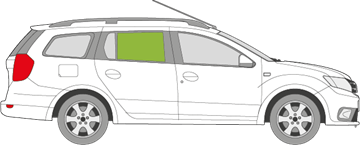 Afbeelding van Zijruit rechts Dacia Logan break