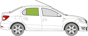 Afbeelding van Zijruit rechts Dacia Logan sedan