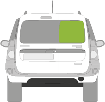 Afbeelding van Achterruit rechts Dacia Logan break