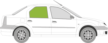 Afbeelding van Zijruit rechts Dacia Logan sedan