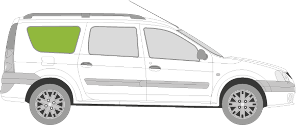 Afbeelding van Zijruit rechts Dacia Logan break