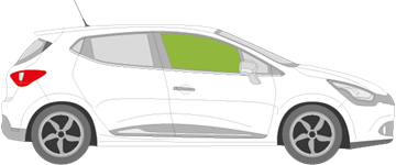 Afbeelding van Zijruit rechts Renault Clio 5 deurs
