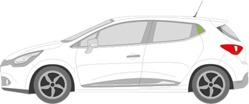 Afbeelding van Zijruit links Renault Clio 5 deurs