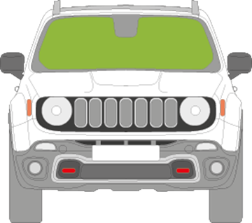 Afbeelding van Voorruit Jeep Renegade 2014-2018 condenssensor/camera