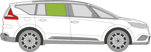 Afbeelding van Zijruit rechts Renault Espace 