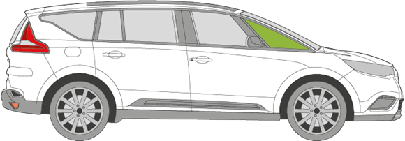 Afbeelding van Zijruit rechts Renault Espace 