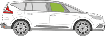 Afbeelding van Zijruit rechts Renault Espace 