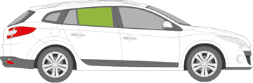 Afbeelding van Zijruit rechts Renault Mégane break 